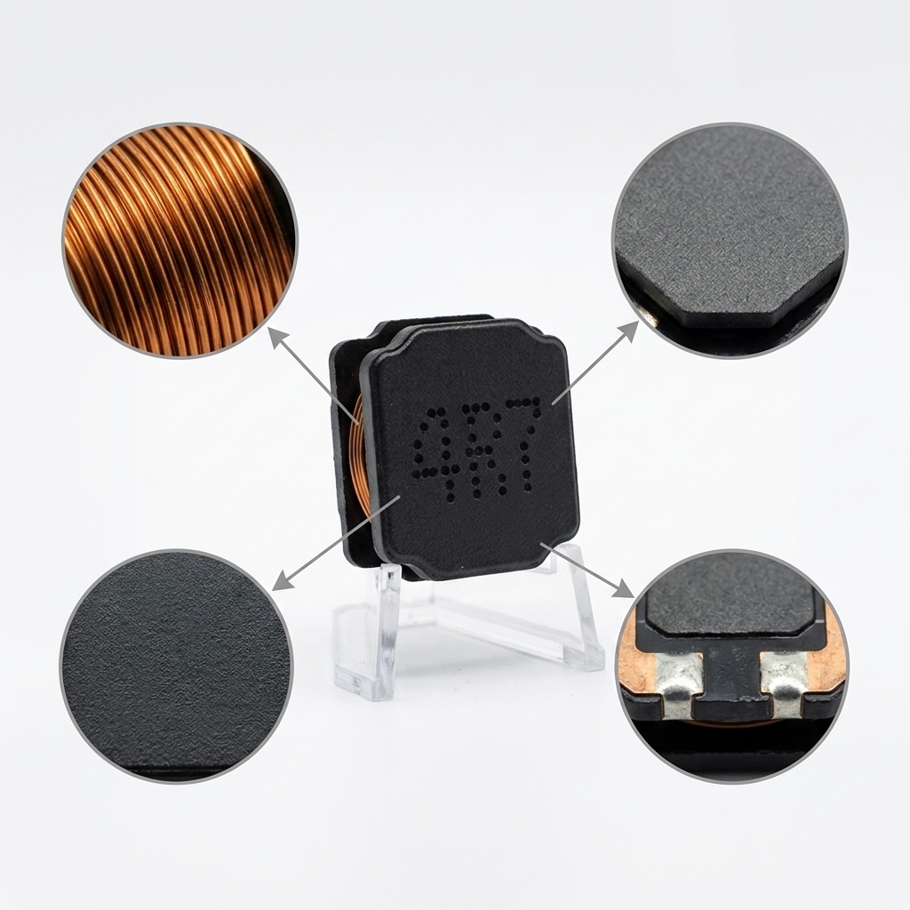 4R7 4.7uH Shielded SMD Inductor Ferrite Chip Coil For Automotive DC-DC Converter