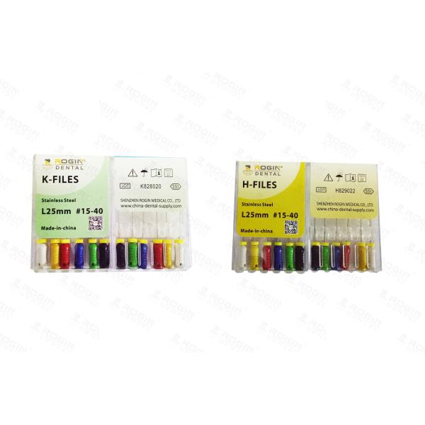 K Files Endodontics Stainless Steel Dental Endo Files , Endodontic Hand Files For Explore Root Canal Dental Endo Files