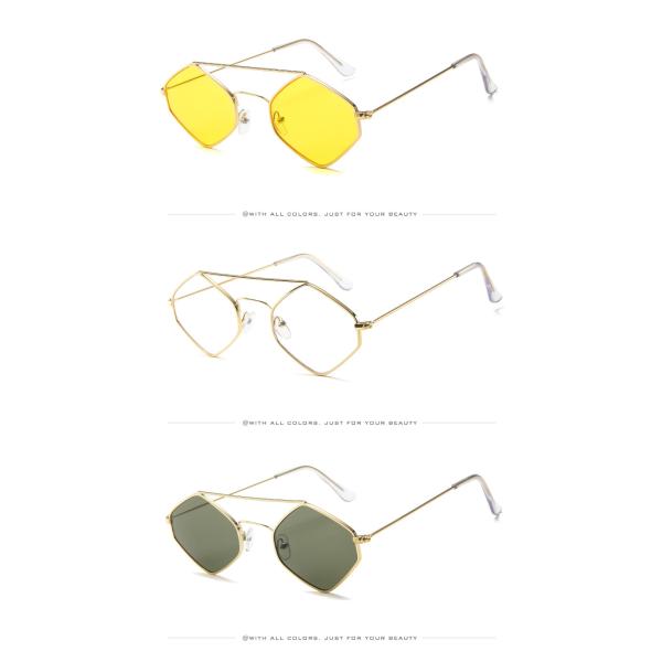 Diamond Women Men Retro Outdoor Metal Frame Sunglasses UV400