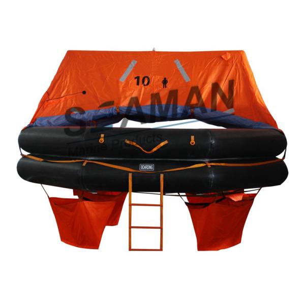 10 Person Inflatable Life Raft Rubber Solas A Pack For Marine Life Saving