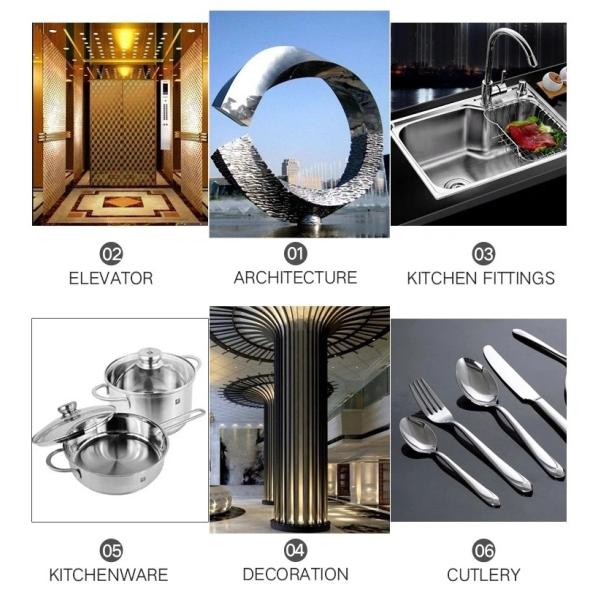 безшовная труба 4K 8K круга нержавеющей стали 904L 2507 закончила посветить поверхности