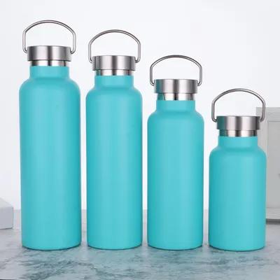 Bouteille d'eau isotherme sous vide en acier inoxydable 34/25/20/17/12 oz pour boissons chaudes et froides, double paroi, étanche
