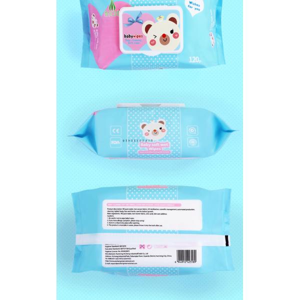 Прочный чистый младенец Флушабле воды обтирает безалкогольные Випес Унссентед влажные