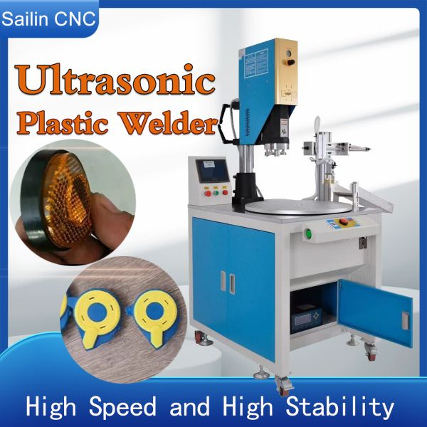 Multi Station Rotary Ultrasonic Plastic Welding Machine 15kHz For Medical Plastic Parts