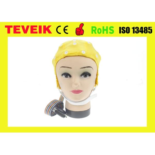 Medical EEG hat, Tin electrode,32 leads eeg cap with DB25 pin connector for eeg machine