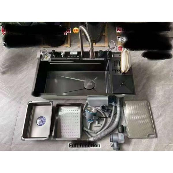 Grid Accessories Included 18/10 Chromium/Nickel Corner Stainless Steel Kitchen Sink