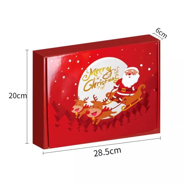 Подарочные коробки картона рождества календаря пришествия выбивая печатание