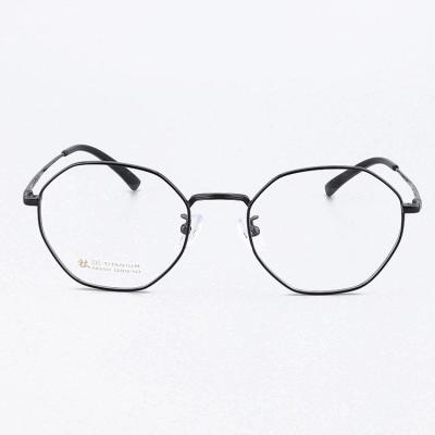 Fashion Men Women Titanium Optical Frame Geometric Eyeglasses