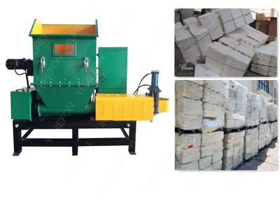 Shredding And Hot Melting Styrofoam EPS Recycling Machine , Plastic Recycling Equipment