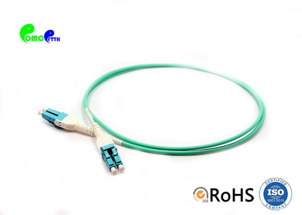 OM3 10G Uniboot LC PC - LC PC Fiber Patch Cord uni-tube Duplex 3.0mm 50 / 125 LSZH  for 10G Application