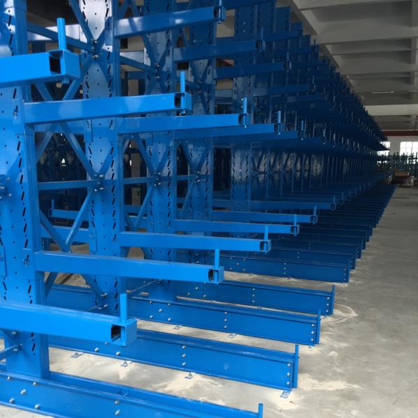 Powder Coated Industrial Cantilever Racks Adjusted Layers 2.3mm Depth
