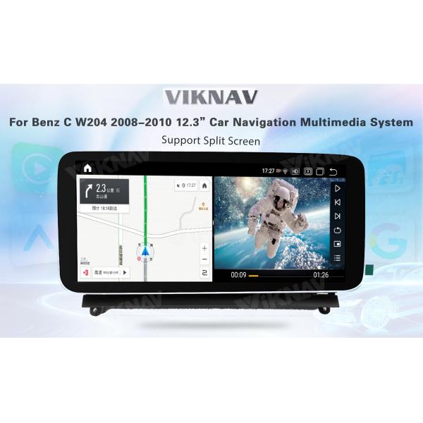 Viknav 12.3 дюймовый Android Car With Screen Multimedia Player для Mercedes Benz C Class W204 2008-2010 GPS 2Din NTG4.0