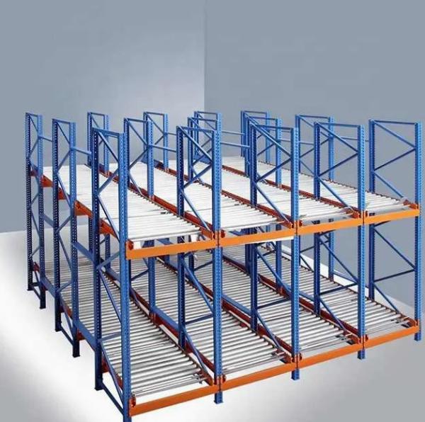 Customized Heavy Duty Gravity Pallet Flow Racking Q235B Steel Pallet Storage Shelves