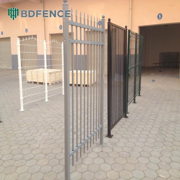Easy Installation Decorative Wrought Iron Zinc Steel Fencing for Gardens Villas Pool Areas Construction Sites for Home Use