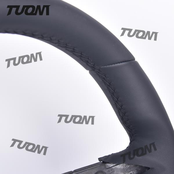 Sport Black Leather Mercedes Benz Steering Wheel Soft Grip Customizable