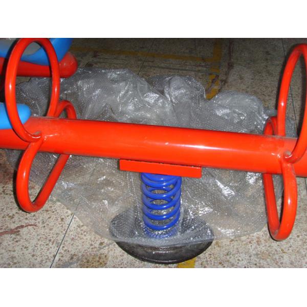 Steel And Plastic Seesaw Playground Equipment / Seesaw Garden Toys KP-F202