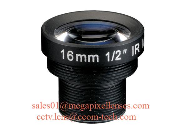 1/2 16mm F1.6 2Megapixel M12x0.5 mount IR board lens, 16mm MTV lens security camera lens