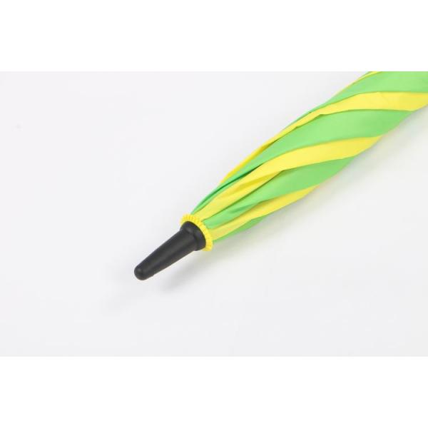 Lightweight Vented Golf Umbrella , Green & Yellow Heavy Duty Golf Umbrella