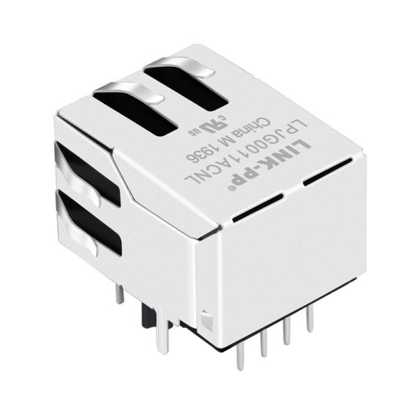 J0011D21E | LPJ0011ACNL RJ45 Jack modular, ângulo direito 100Base-T