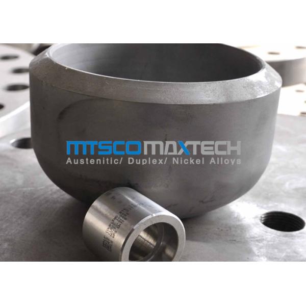 ASME / ANSI B16.9 2205 / 2507 400LB Flanges Pipe Fittings , Duplex Steel Cap Pipe Fitting