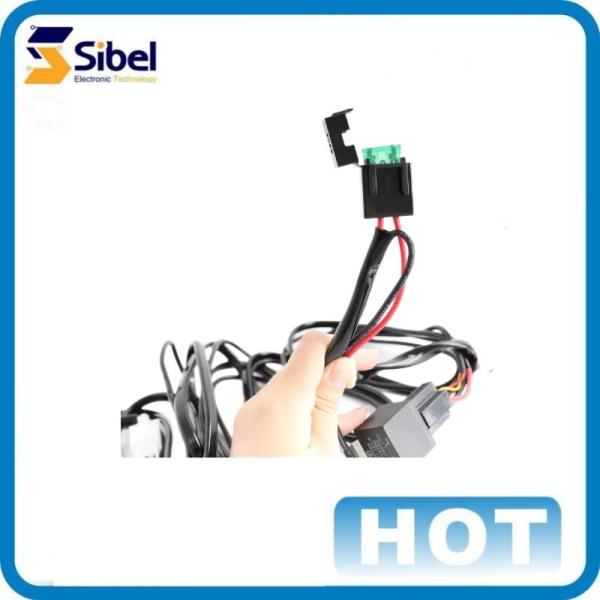 Direct Using 1 leads 2 leads wire harness,New Wholesale Relay DT Plug and Play Wiring Harness for led light bar