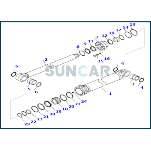 707-98-39611 7079839611 Seal Kit For Excavator PC200-8M0 PC200LC-8M0 PC210LC-10 PC210-10 HB205-1M0 HB215LC-1M0 PC210-10