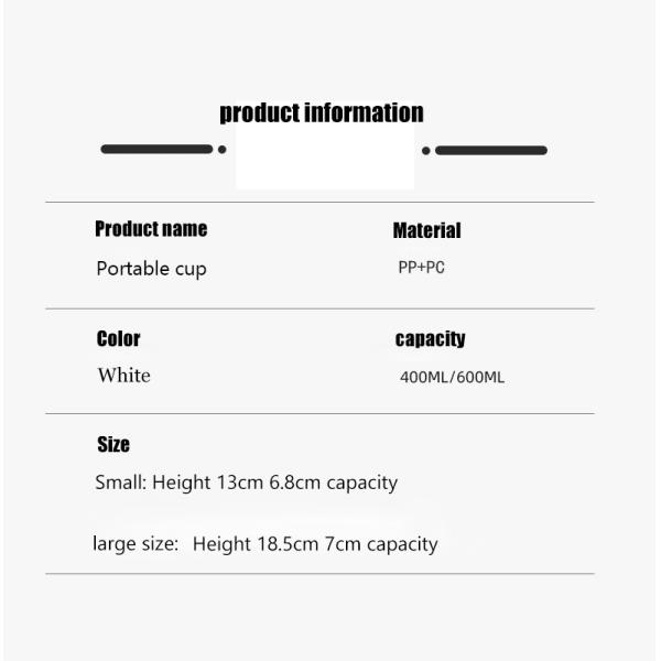 Simple Transparent Cup Body Portable Spring Cap Design Waterproof Plastic Water Bottles