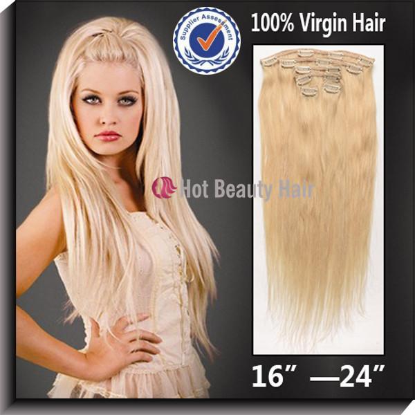Blonds Remy Silky Straight Wave Virgin Human Hair Extensions 18 For Female