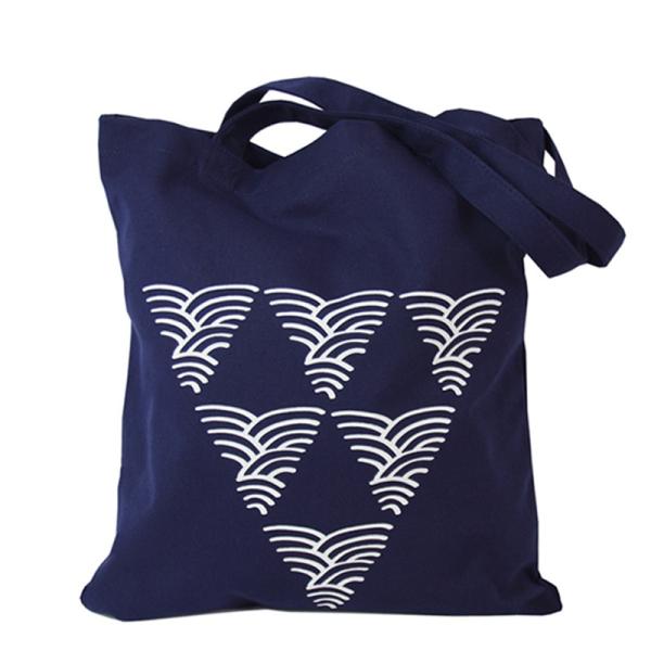 Washable Hand Cotton Canvas Shopping Bags Cotton Fabric Silk Screen Printing