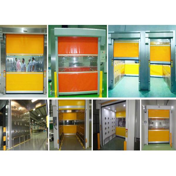 25m/s 99s Air Showers Cargo Auto Rolling Door Modular Stainless Steel 4.7KW