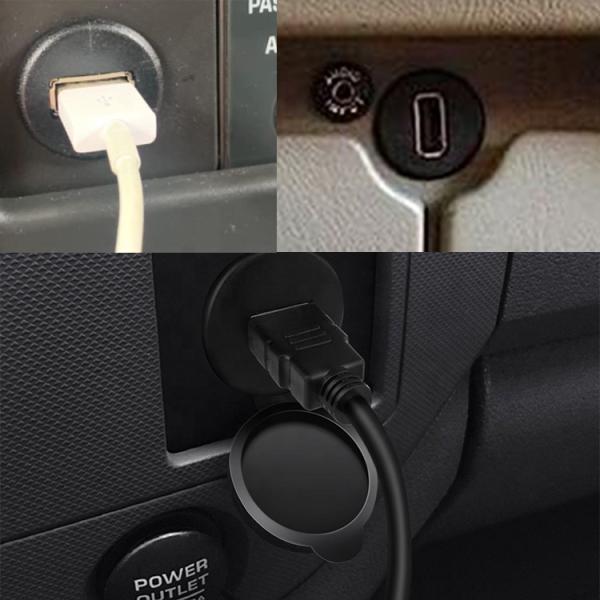 Car Audio Stereo Dashboard Male to Female Flush Panel Mount USB 2.0 Type A Extension Cable