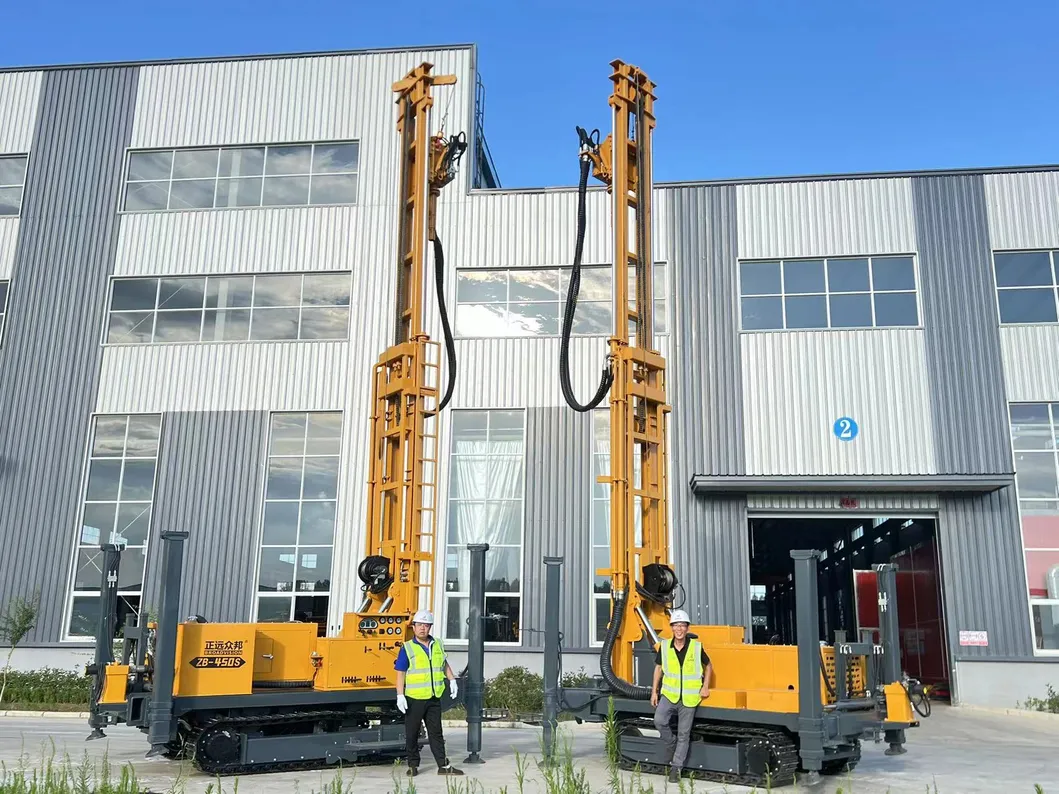 Máquina de perforación rotativa de núcleo de oruga para pozo profundo hidráulico ZB350S