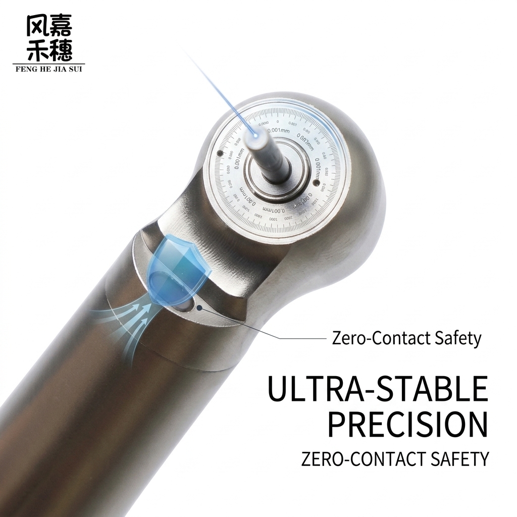 Dental High Speed Handpiece ≤65dB with 45g Compact Lightweight Design and Imported Ceramic Bearing