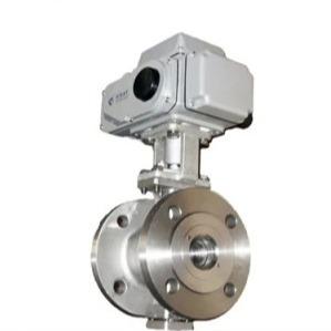 Dn65 Conexão de flange válvula de esferas elétrica motorizada de trabalho pesado