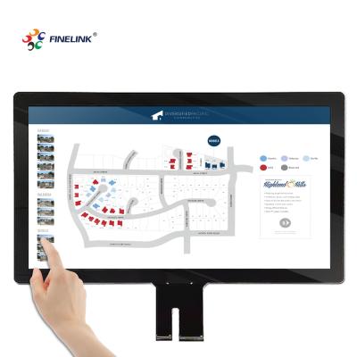 18.5 polegadas USB Projected Capacitive Touch Screen Panel para Estrutura de IC FPC de vidro