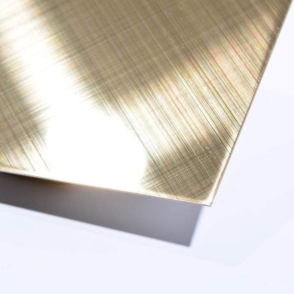 1mm 1.2mm Brushed Stainless Steel Sheet Metal 316L 430 Golden Cross Vibration Hairline