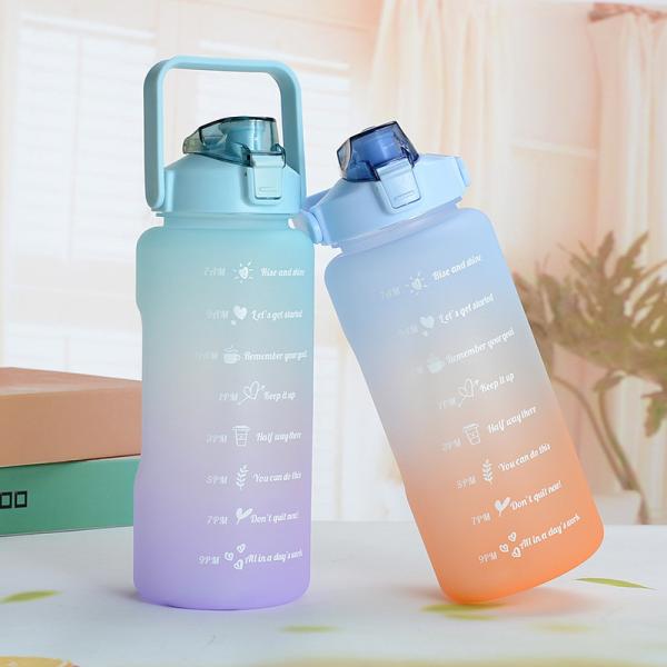 Custom Logo Acceptable 64 oz Water Bottle Removable Straw for Fitness and Sports