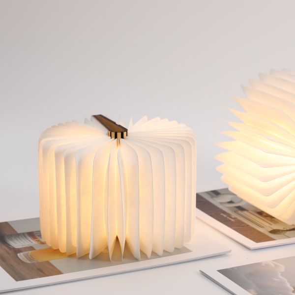 OEM White Origami Light Fixture Desk Lamp 2700K Warm Color