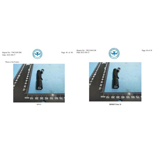 Most Impact Pocket Size EDC Torch Light High Power 250 Lumens With Keychain