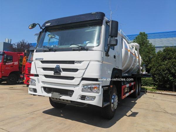 Sinotruk HOWO  Septic Tank Truck 18cbm 20cbm Vacuum Tanker Truck 10 Wheel 6X4 400HP