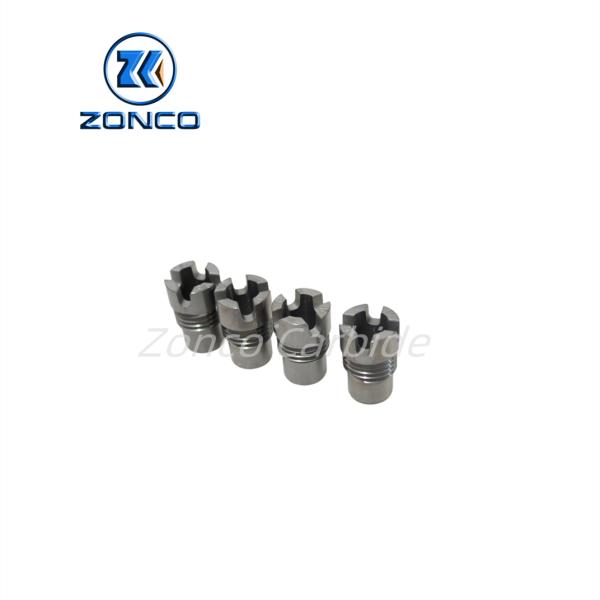 Cemented Tungsten Carbide Oil Threaded Spray Nozzles Good Wear Resistance For PDC Drill Bits