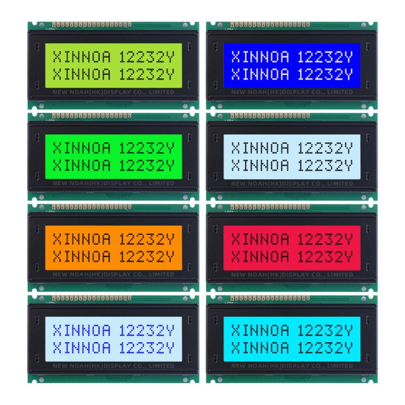 Blue Film 12232Y LCD Screen High Brightness Screen 122*32 Graphic Dot Matrix Screen LCM LCD Module