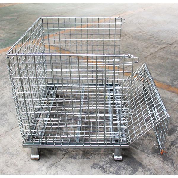 SS304 Sliver Widely Used Large Capacity Wire Mesh Storage Cage
