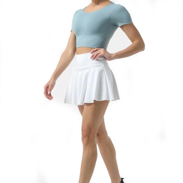 Hot Sale Summer Sexy Mini Women's Golf Short Sport Tennis Skirts Dress with Pocket