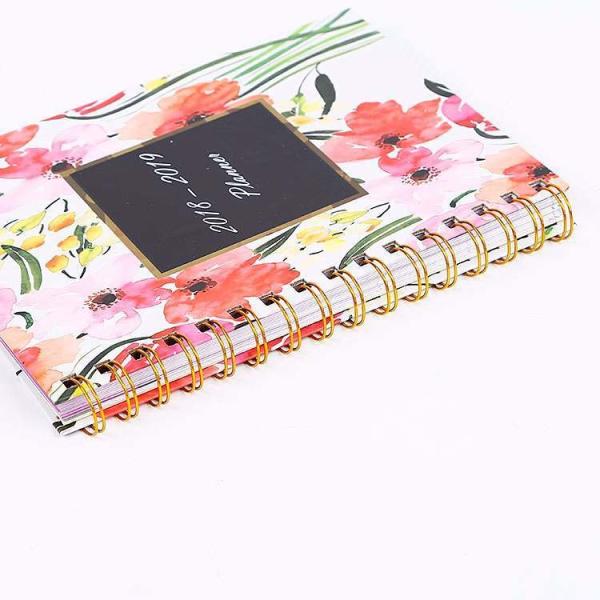 Hardcover CMYK Print School Academic Inspirational Weekly Planner Paper Note Book