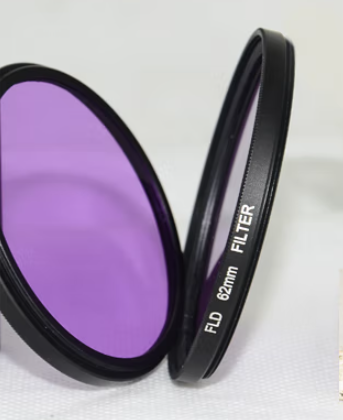 Multi Layer Nano Coating Camera Lens Filters Screw in FLD Camera Filter To Filter Green And Blue Light
