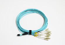 High Stability OM4 MTP Fiber Optical Patch Cord For 40G Networks