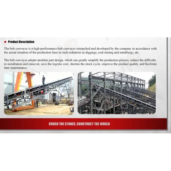 Transfer Belt Conveyor Bulk Ship Carrier Loading Unloading