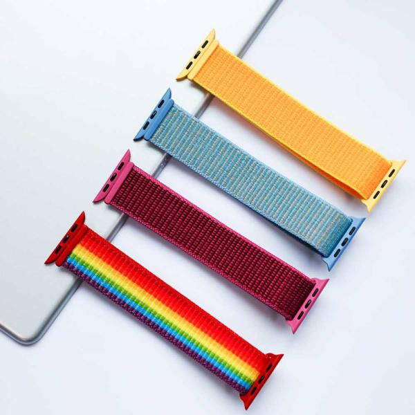 Nylon Smart Watch Band Strap 38mm 40mm 42mm For Apple