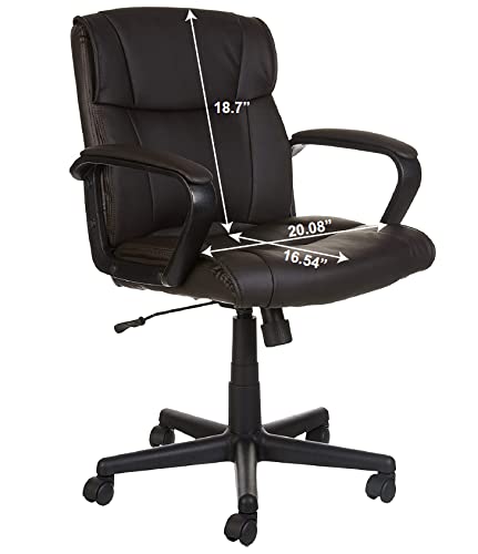 Small Convenient Leather Rotating Boss Office Chair Cold Molded Foam
